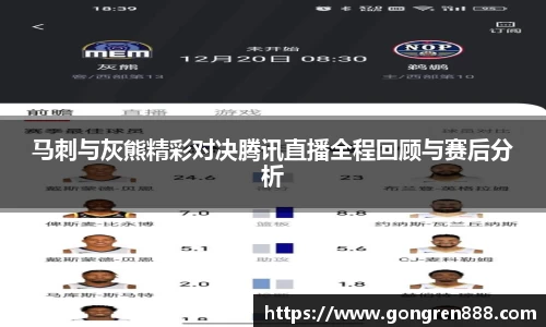 马刺与灰熊精彩对决腾讯直播全程回顾与赛后分析